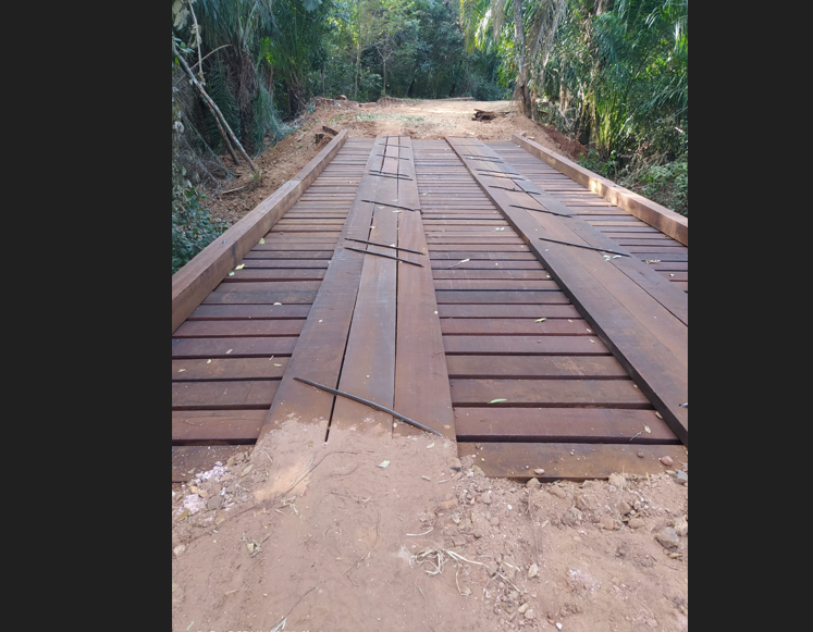 Imagem de compartilhamento para o artigo Após matéria do MS Todo Dia cobrando prefeitura, ponte da Furnas do Jaurú ganha conserto e já está funcionando da MS Todo dia